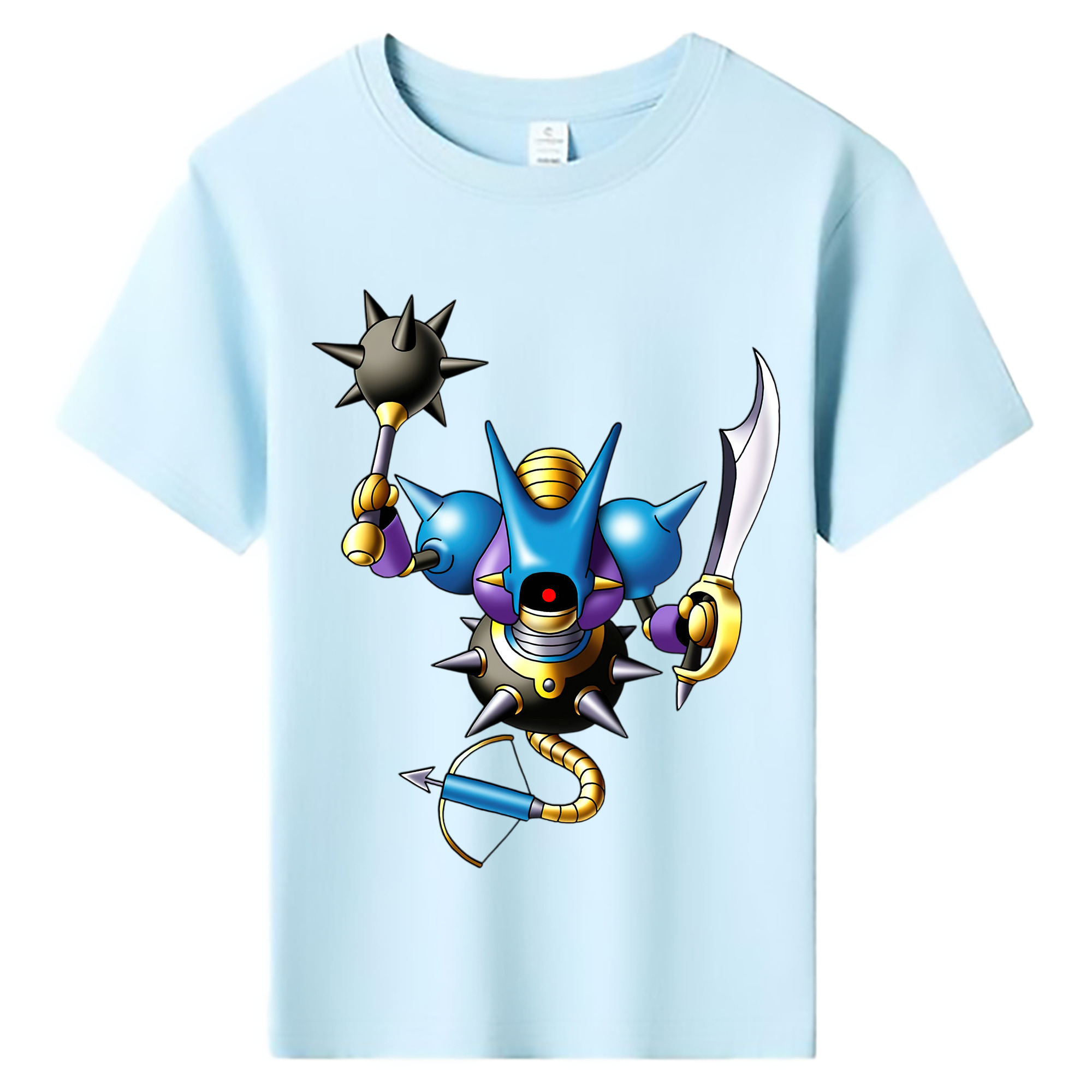 （画像用） ドラゴンクエスト Doragon Kuesuto Dragon Quest 綿100％キッズTシャツ（フロントプリント）
